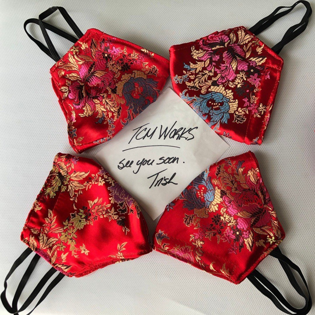 Trish made masks for our team. We all know that we are safer with them on. Thank you Trish!