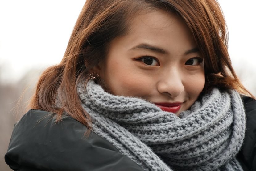scarf woman